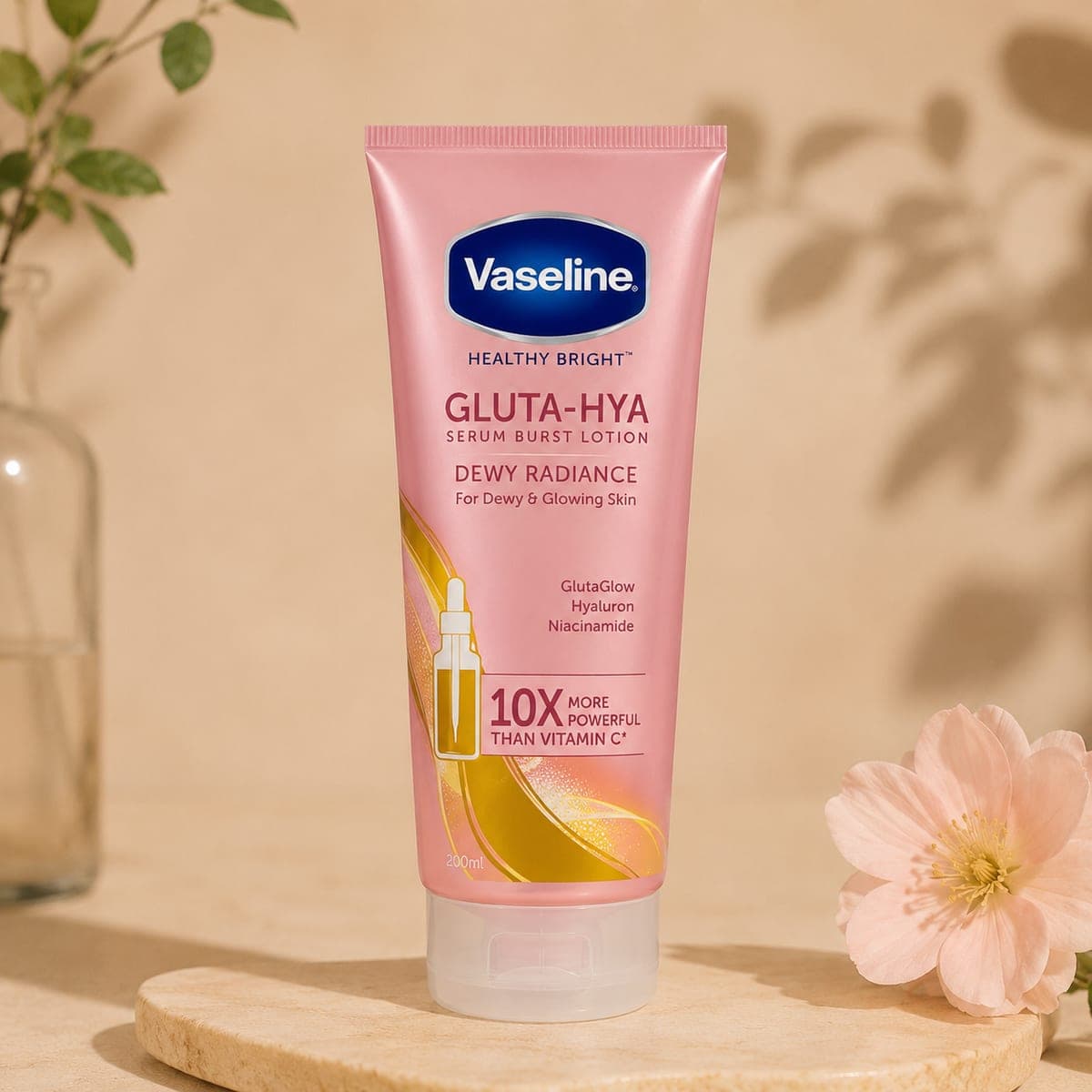 Vaseline Healthy Bright Gluta-Hya Serum Burst Lotion - Dewy Radiance
